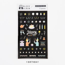 BLOCK ALBUM DECORATION SEAL BIRTHDAY GHAD-01