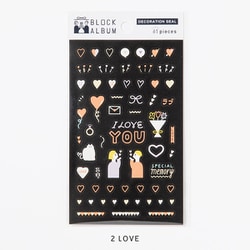 BLOCK ALBUM DECORATION SEAL LOVE GHAD-02