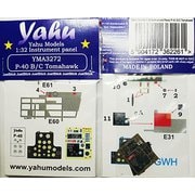 YMA3272 1/32 P-40B/Cトマホーク 着色計器板 （グレートウォールホビー用） [プラモデル用パーツ]