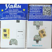 YMA4882 1/48 P-51D-5ムスタング 着色計器板 （エデュアルド用） [プラモデル用パーツ]