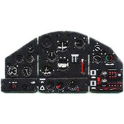 YMA7231 1/72 フォッカーD.XXIフィンランド後期 着色計器板 （MPM他用） [プラモデル用パーツ]