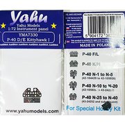 YMA7330 1/72 P-40D/E キティホーク 着色計器板 （スペシャルホビー用） [プラモデル用パーツ]