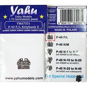 YMA7331 1/72 P-40F/L キティホーク 着色計器板 （スペシャルホビー用） [プラモデル用パーツ]