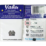 YMA7332 1/72 P-40K/M キティホーク 着色計器板 （スペシャルホビー用） [プラモデル用パーツ]