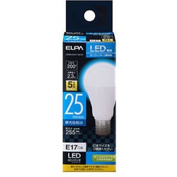 LED電球 ミニクリプトン球形 口金E17 25W形 昼光色 5年保証 LDA2D-G-E17-G4101