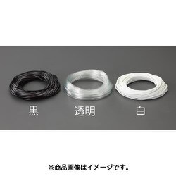 6.0×0.4mm×100m ビニール絶縁チューブ（白） EA944AE-233