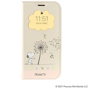 669-940020 [iPhone 13専用 PEANUTS（ピーナッツ） フリップ窓付きダイアリーケース スヌーピー・フラワー]