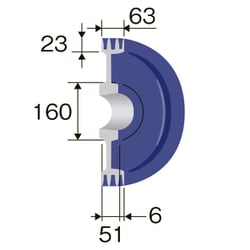 ヨドバシ.com - エスコ ESCO EA968A-163 [265mm [3本構]Vプーリー（B