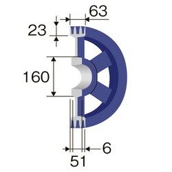 ヨドバシ.com - エスコ ESCO EA968A-168 [355mm [3本構]Vプーリー（B