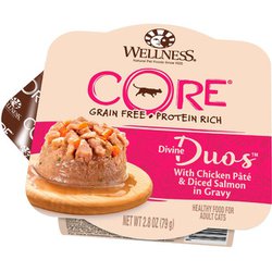 ウェルネス コア ディバインデュオ チキンパテ＆角切りサーモン [猫用 ウエットフード 79g 総合栄養食 国内正規販売品]