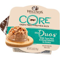 ウェルネス コア ディバインデュオ ツナパテ＆角切りサーモン [猫用 ウエットフード 79g 総合栄養食 国内正規販売品]