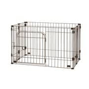 ペット用サークル ゲート 犬用 ゲートにできるペットサークル 90-60 ブラウン