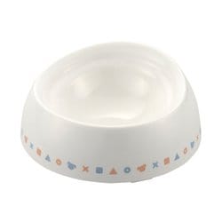 ペット用食器 犬用 ワンちゃんの食べやすい食器 S 浅型 ライン