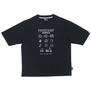 20263209 Penfield×ゆるキャン△ 防蚊 Tシャツ 集合 アイコン BLACK Lサイズ [キャラクターグッズ]