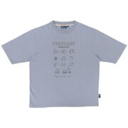 20263209 Penfield×ゆるキャン△ 防蚊 Tシャツ 集合 アイコン BLUE Sサイズ [キャラクターグッズ]