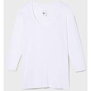 エヌスキンデオウォーム8/10スリーブユーネック NSDW 8/10 SLEEVE U-NECK KSW52382 ホワイト(W) Lサイズ [アウトドア アンダーウェア レディース]