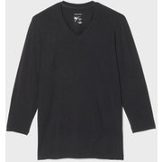 エヌスキンデオウォーム8/10スリーブブイネック NSDW 8/10 SLEEVE V-NECK KS52380 ブラック(K) Sサイズ [アウトドア アンダーウェア メンズ]