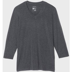 エヌスキンデオウォーム8/10スリーブブイネック NSDW 8/10 SLEEVE V-NECK KS52380 チャコール(CH) XLサイズ [アウトドア アンダーウェア メンズ]