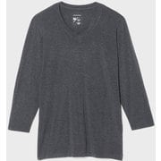 エヌスキンデオウォーム8/10スリーブブイネック NSDW 8/10 SLEEVE V-NECK KS52380 チャコール(CH) XLサイズ [アウトドア アンダーウェア メンズ]
