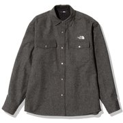 ブラッシュウッドウールシャツ Brushwood Wool Shirt NR62230 ミックスチャコール(ZC) XSサイズ [アウトドア シャツ メンズ]