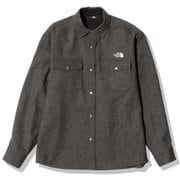 ブラッシュウッドウールシャツ Brushwood Wool Shirt NR62230 ミックスチャコール(ZC) Mサイズ [アウトドア シャツ メンズ]