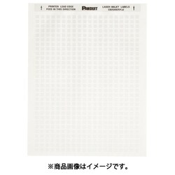 C080X020YJJ [パンドウイット レーザープリンター用ラベル コンポーネントラベル 幅20.3mmx高さ5.1mm ポリエステル 白 8 枚/列 10,000枚入り]