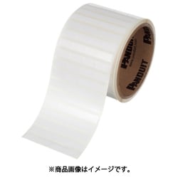 C100X050YPT [パンドウイット 熱転写プリンタ用コンポーネントラベル ポリエステル（超粘着性） 白 サイズ25.4mmx12.7mm 10000枚入り]