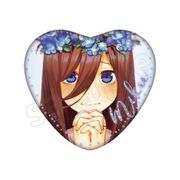 五等分の花嫁∬ ハート缶バッジ 中野三玖 [キャラクターグッズ]