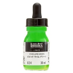 液状アクリル絵具 リキテックス リキッド 30mL 024 ビビット ライム グリーン 15701024