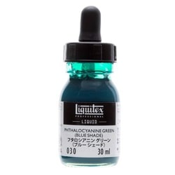 液状アクリル絵具 リキテックス リキッド 30mL 030 フタロシアニン グリーン ブルーシェード 15701030