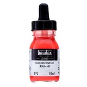 液状アクリル絵具 リキテックス リキッド 30mL 092 蛍光 レッド 15701092
