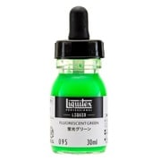 液状アクリル絵具 リキテックス リキッド 30mL 095 蛍光 グリーン 15701095