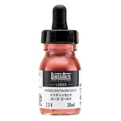 液状アクリル絵具 リキテックス リキッド 30mL 234 イリディッセント ローズゴールド 15701234