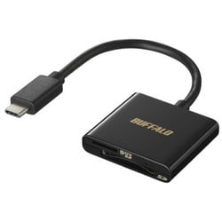 USB3.2Gen1対応 Type-Cカードリーダー SD/microSD ブラック BSCR110U3CBK