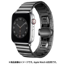 GRK-WS03BK [Apple Watch 41/40/38mm ベローズステンレスバンド ブラック]