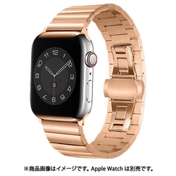 GRK-WM03RGD [Apple Watch 45/44/42mm ベローズステンレスバンド ローズゴールド]