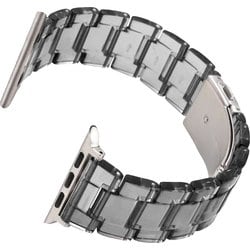 GRK-WM05SM [Apple Watch 45/44/42mm レジンクリアバンド スモーク]