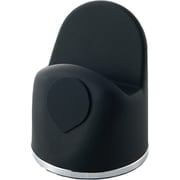 AW-DSCHIPBKN [Apple Watch （アップルウォッチ） ＆ iPhone 充電器用 卓上 スタンド 横置き シリコン製 コネクターホルダー付 Ultra/SE/Series 8 7 6 5 4 3[49mm 45mm 44mm 42mm 41mm 40mm 38 mm] AirPods 等対応 ブラック]