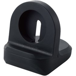 AW-DSCHSBK [Apple Watch （アップルウォッチ） 充電器用 卓上 スタンド 横置き シリコン製 Ultra/SE （第2世代/第1世代）/Series 8 7 6 5 4 3[49mm 45mm 44mm 42mm 41mm 40mm 38mm] 全機種対応 コンパクト ブラック]
