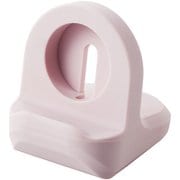 AW-DSCHSPN [Apple Watch （アップルウォッチ） 充電器用 卓上 スタンド 横置き シリコン製 Ultra/SE （第2世代/第1世代）/Series 8 7 6 5 4 3[49mm 45mm 44mm 42mm 41mm 40mm 38mm] 全機種対応 コンパクト ピンク]