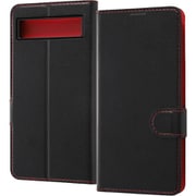 RT-GP6AELC1/BR [Google Pixel 6a 手帳型ケース ブラック/レッド]