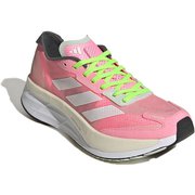 アディゼロ ボストン11W ADIZERO BOSTON 11 W GX6656 ビームピンク/フットウェアホワイト/ビームグリーン 25cm [ランニングシューズ レディース]