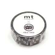 マスキングテープ SOU・SOU SO-SU-U昆濡羽色 MTSOU22