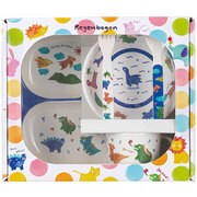 子供用食器 ギフトセット 5種類 きょうりゅう プラスチック 恐竜 RB-17121