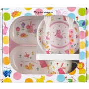 子供用食器 ギフトセット 5種類 プラスチック ハナ RB-17122