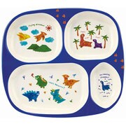 ランチプレート 24cm 子供用食器 きょうりゅう プラスチック 恐竜 RB-17124