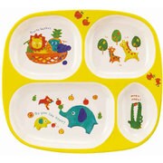 ランチプレート 24cm 子供用食器 プラスチック フルーツ RB-17126