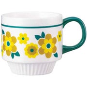 マグカップ 150ml kokopele レトロ 陶器 グリーン KP-43002