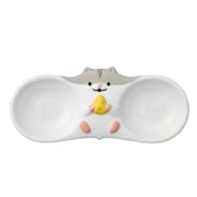 豆皿 14cm はむころん 陶器 ハムスター グレー HC-51204