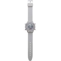 デジタルウォッチ シリコンバンド グレー 40mm YM036-2GY
